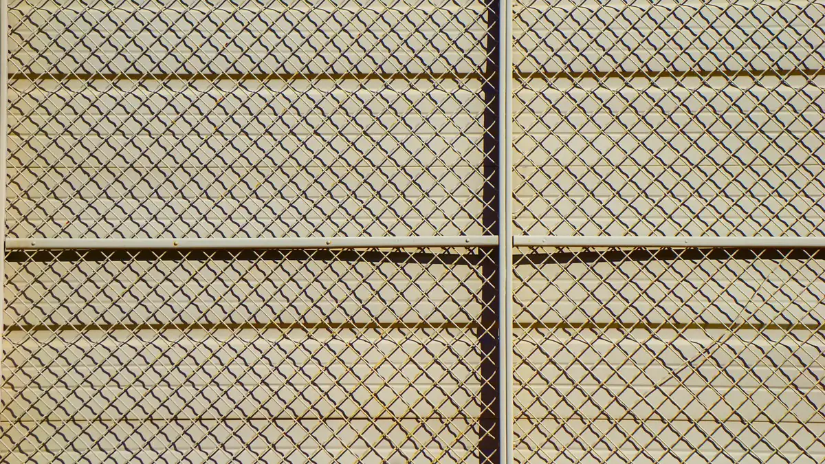 Galvanized chain link fence installed along a side yard in Edina, MN